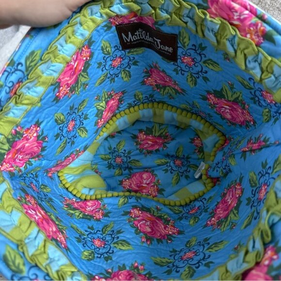 Matilda Jane | Eggcellent Reversible Floral Print Cloth Easter Basket - Picture 6 of 10